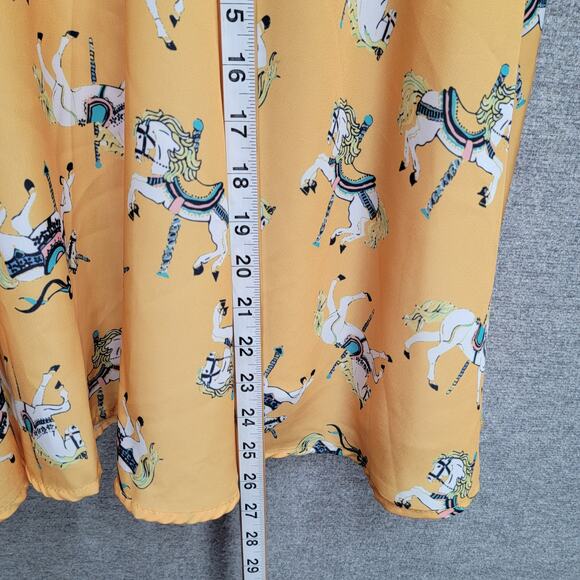 ANTHROPOLOGIE MODCLOTH CARROUSEL HORSE PRINT SKIRT, SIZE M - Picture 8 of 8